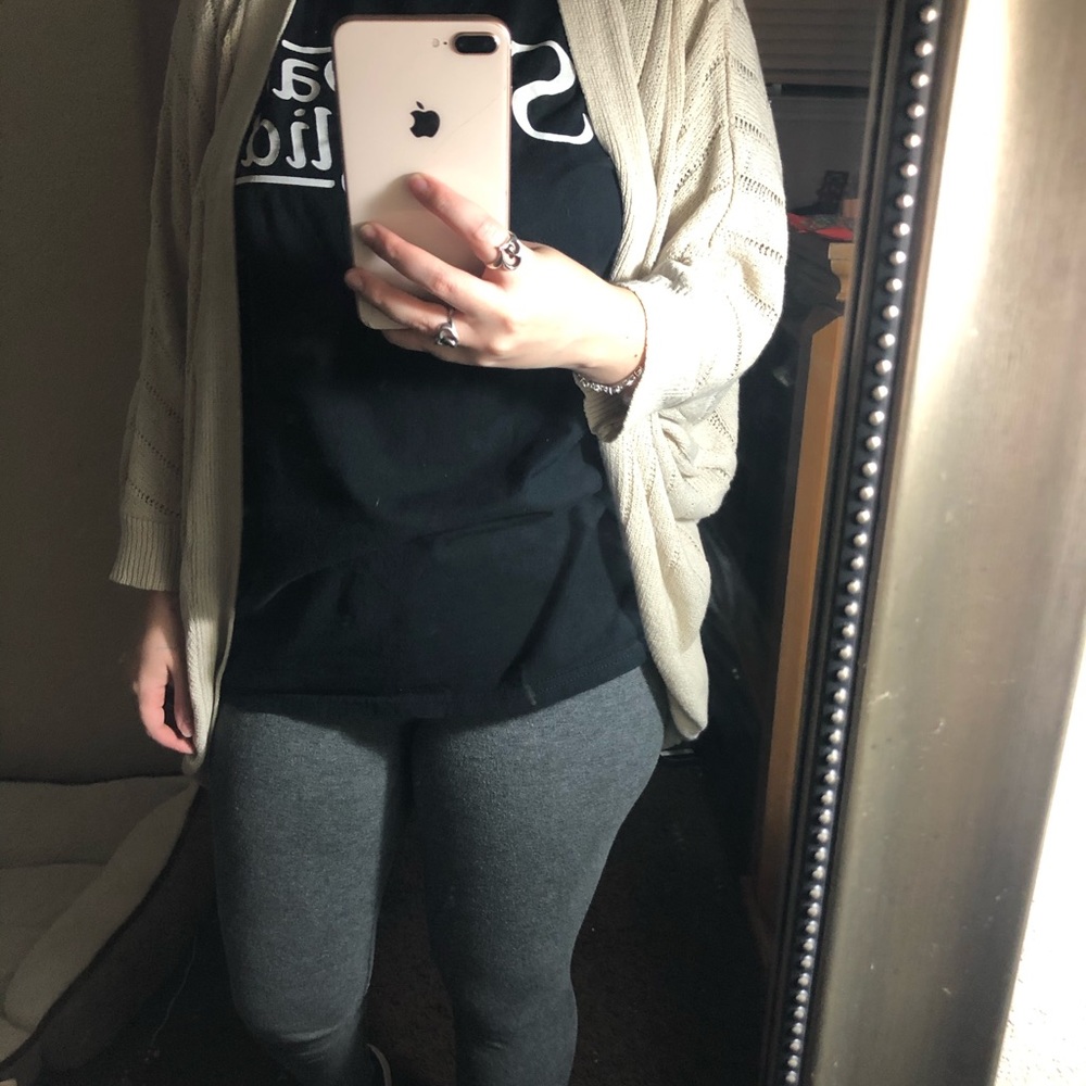 Tan cardigan